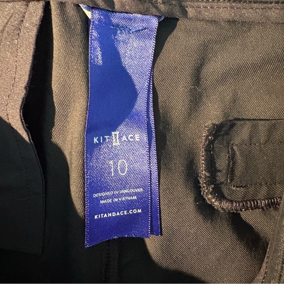 Kit and Ace Navy Pants Split Hem Side Zipper Pant 10 - Picture 8 of 9